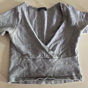Brandy Melville Grey Crop Top